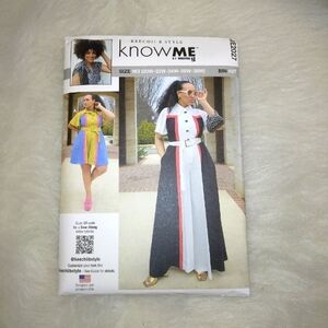 KNOW ME ME2027 Sz 30W-38W Women's Jumpsuit or Rompers and belt